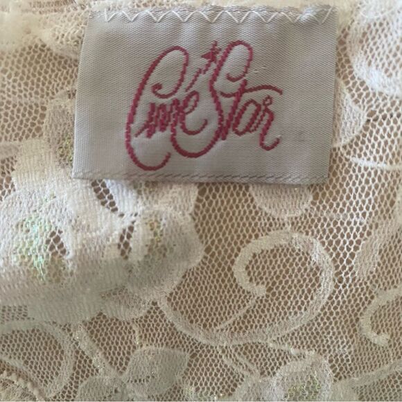 Cine Star Vintage Lace White Long Nightgown Medium - Picture 8 of 14